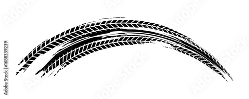 grunge tire track print marks background. eps 10