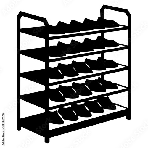  shoe rack victor black