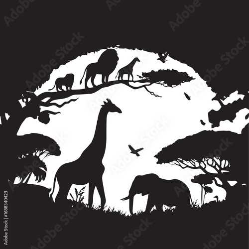 Animals Silhouettes Icons