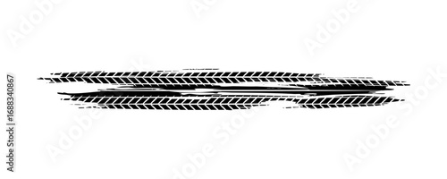 grunge tire track print marks background. eps 10