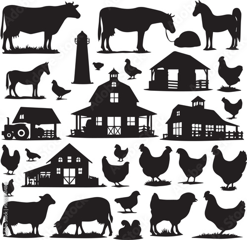 Animals Silhouettes Icons
