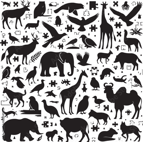 Animals Silhouettes Icons