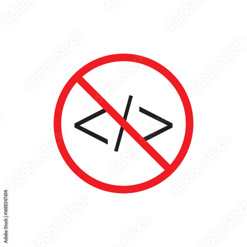 No code icon. illustration vector Free Download No code icon. illustration vector - GFXLoad