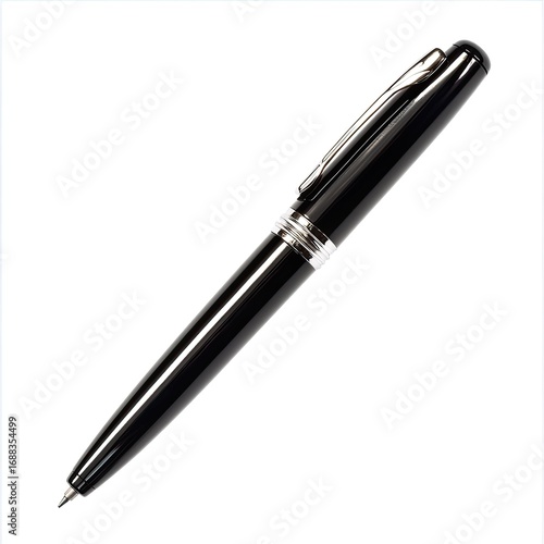 Detailed Color Picture of a Photo Ink Pen, Isolated on a White Background