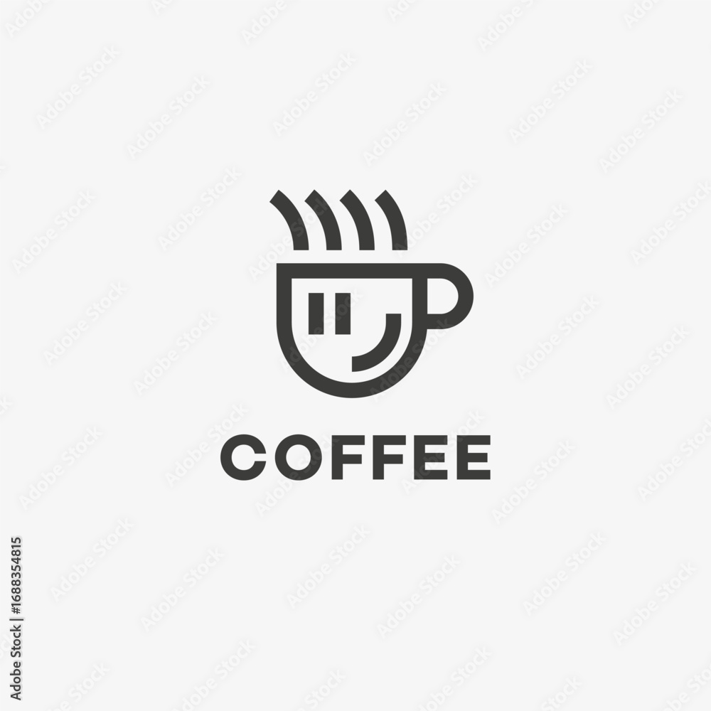 Fototapeta premium Coffee cup logo
