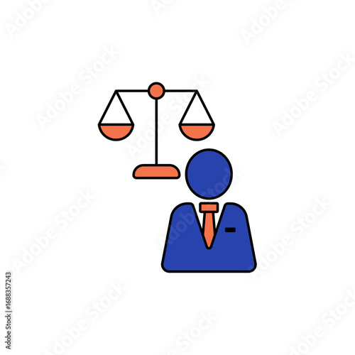 ethics icon outline editable stroke line drawing eps