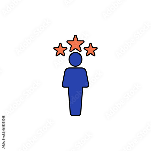 expertise icon outline editable stroke line drawing eps