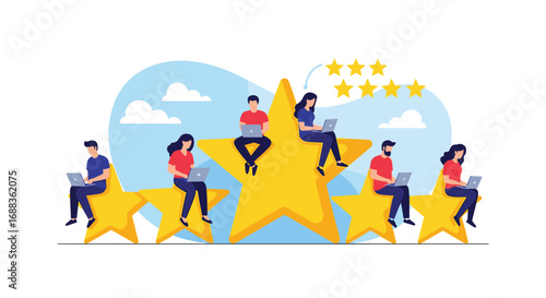 Online customer reviews impacting star ratings and business reputation management strategies