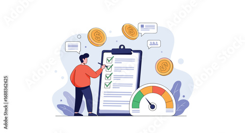 Assessing customer creditworthiness through comprehensive risk evaluation and financial health analysis