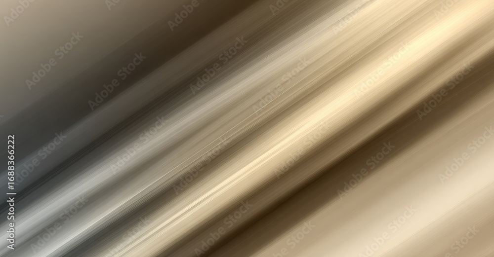 Fototapeta premium Abstract diagonal bands of blurred beige, white, and brown, creating a sense of motion and depth. Subtle gradients add complexity and visual interest