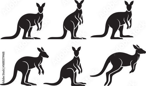 Kangaroo Silhouettes icon