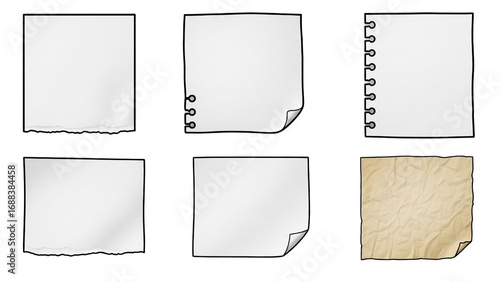 Wallpaper Mural Transparent Paper PNG Graphic Resource | Realistic Paper Sheets Torontodigital.ca