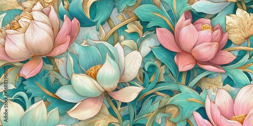 Floral Art Nouveau Pattern
