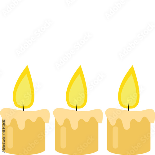 Melted Candle Vector