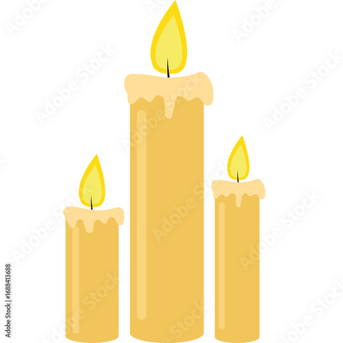 Melted Candle Vector