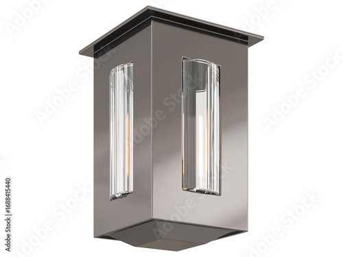 cut out interior modern lamp - with white background - elegant style -minimal Flush Mount light