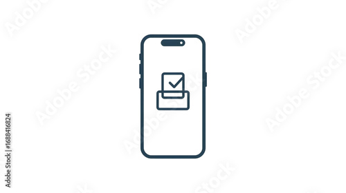 Banner set of Election ballot box with a combination of American flag
