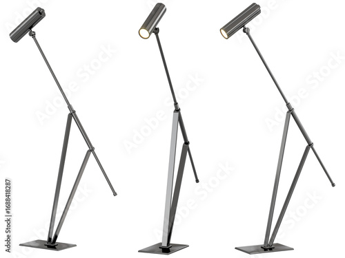 cut out interior modern lamp - with white background - elegant style -minimal Floor Lamp