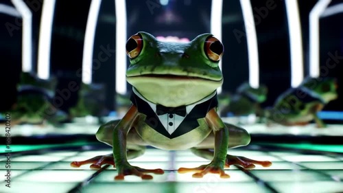 frog in the glass