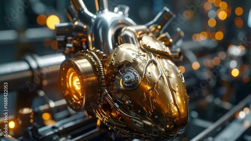 Steampunk mechanical heart design