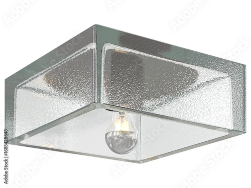 cut out interior modern lamp - with white background - elegant style -minimal Flush Mount light