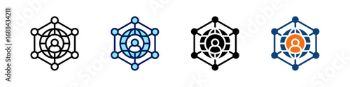 Networking All In One Icon Multi Styles Vector Set