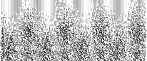 Chaotic scribble distortion – grunge abstract vector background of irregular, freehand lines and dynamic pattern vector illustration.