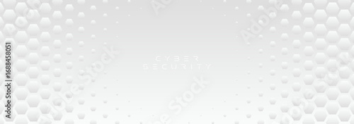 White hexagon pattern, abstract golf ball texture, honeycomb 3d backround. Vector illustration