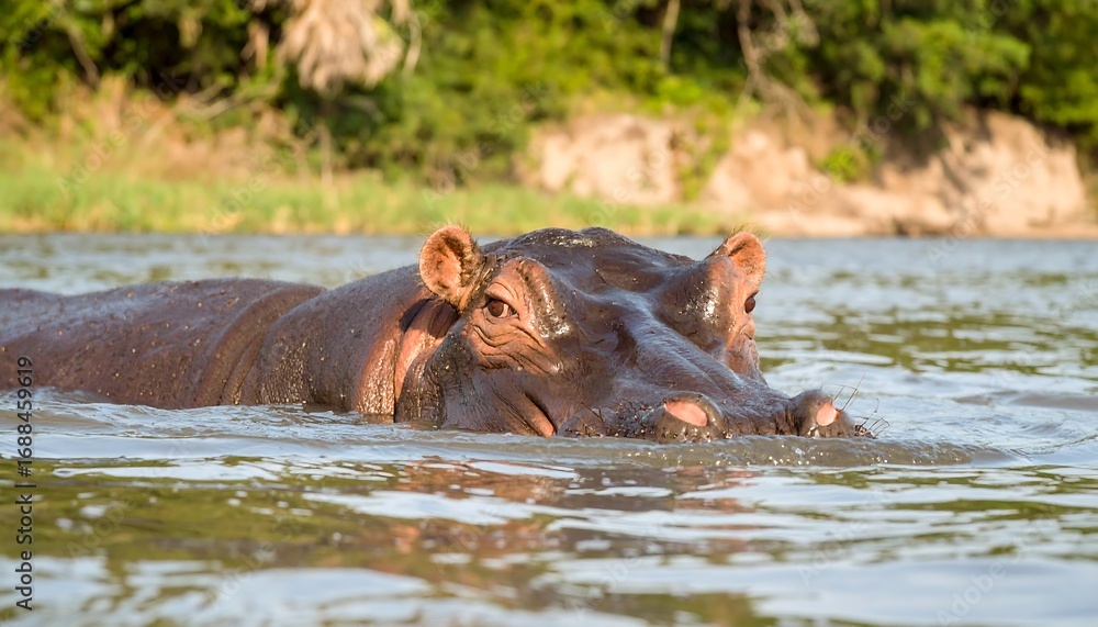 Fototapeta premium Hippopotamus in water