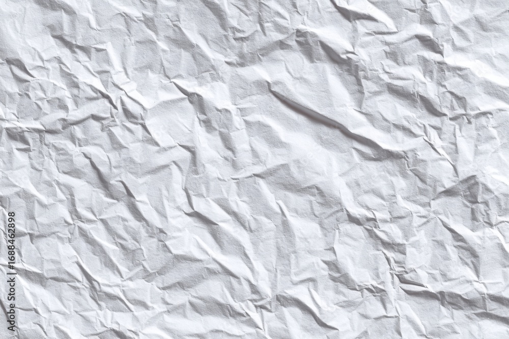 Obraz premium Crinkled white paper texture (1)