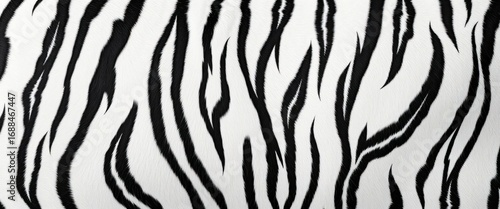 Seamless high-resolution texture of white and black Bengal tiger stripes,  seamless pattern,  design