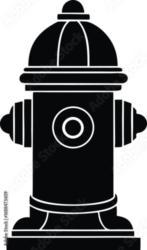  fireplug water hydrant silhouette vector