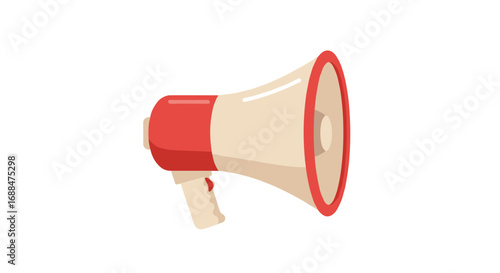 Colorful retro megaphone icon for digital marketing campaigns