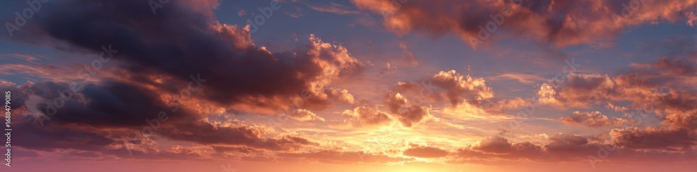 Obraz premium Sunset cloudscape with vibrant hues (2)