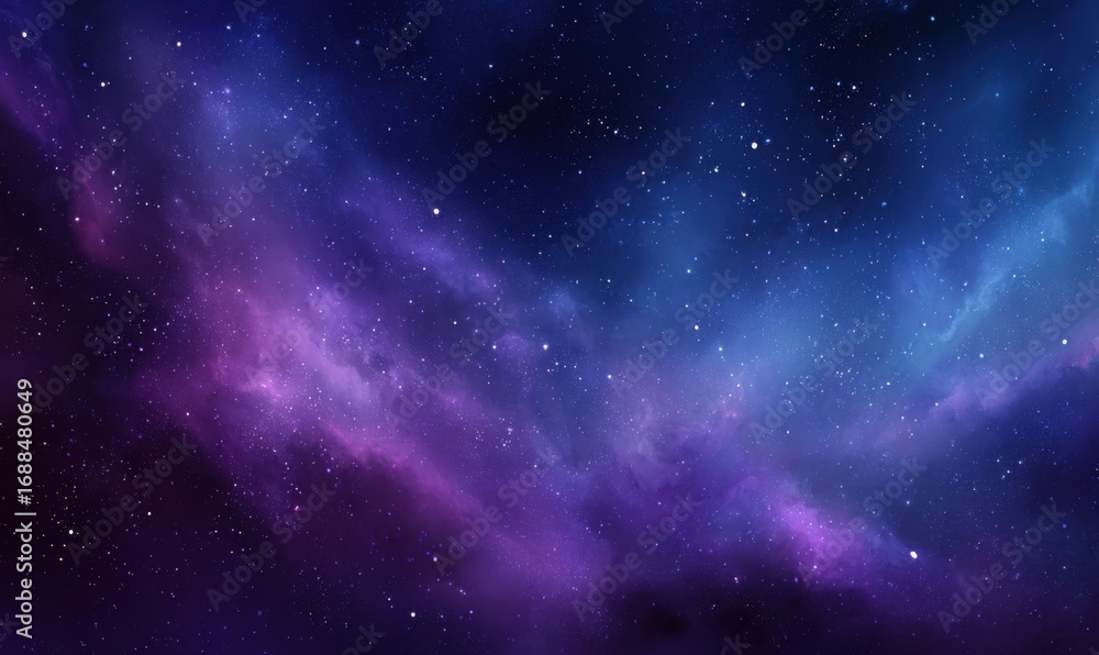 Fototapeta premium Deep space nebula with vibrant colors