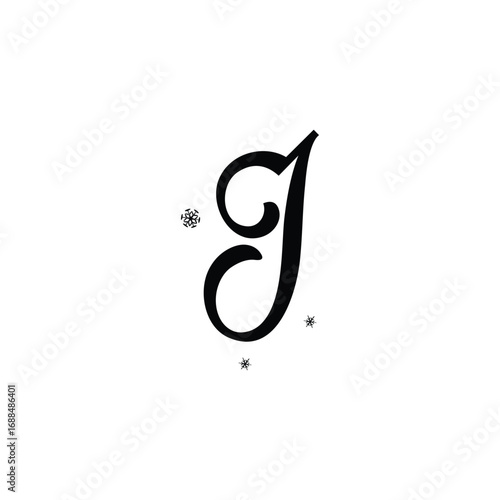 Monogram J for gifts, J candle label, J glass etching, J jewelry engraving, J ring monogram, Necklace monogram J, J leather stamp, J embossing design, J wax seal stamp