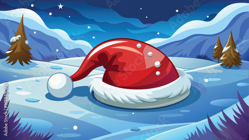 Red Christmas Hat White Transparent, Red Christmas Hat