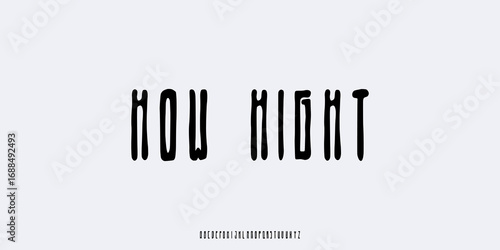 Psychedelic display font with a tall, stretched, and liquid look. Perfect for horror, stoner, or trippy designs. Bold experimental letters for edgy and alternative visuals.vapor wave.
