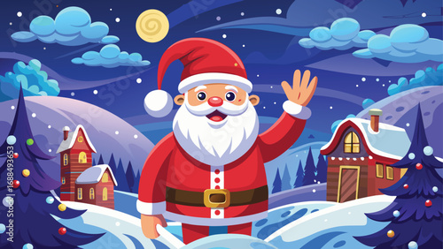 santa claus with gifts