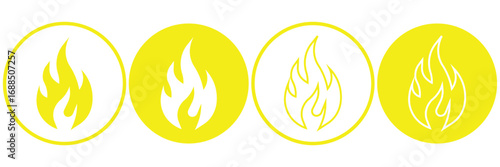 set of fire icons collection vector illustration. illustration of fire icon, fire icon. outline and filled vector illustration. fire symbol Line art editable icon, Fire flame icon vector design symbol