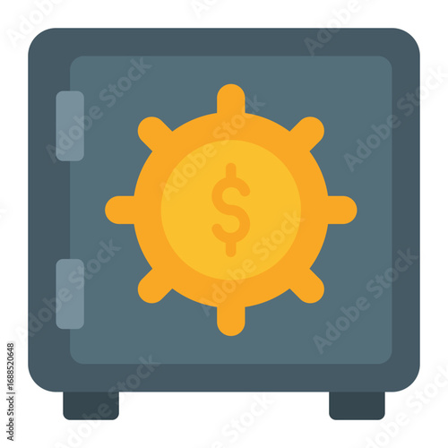 Cash reserve icon. Emergency fund symbol. Financial security and savings money collection. Flat Icon