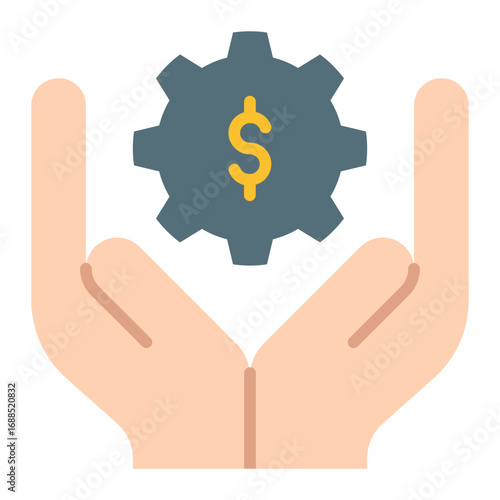 Money management icon. Finance planning symbol. Budget control and savings collection. Flat Icon