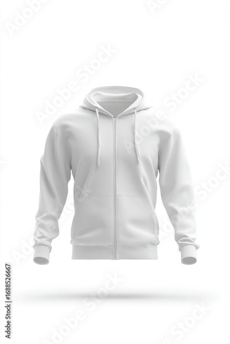 Wallpaper Mural Blank white zip-up hoodie (3) Torontodigital.ca