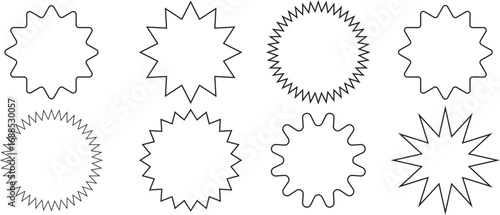 Laurel wreath set vector design with a decorative star pattern