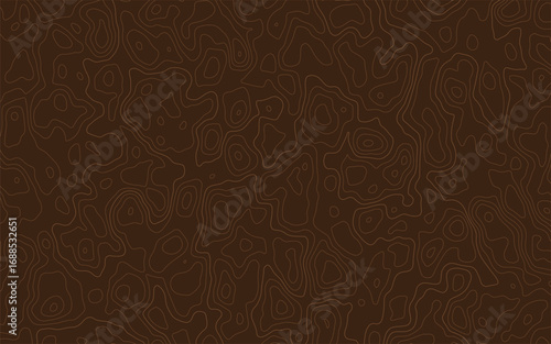 Topographical map design with color and text elements