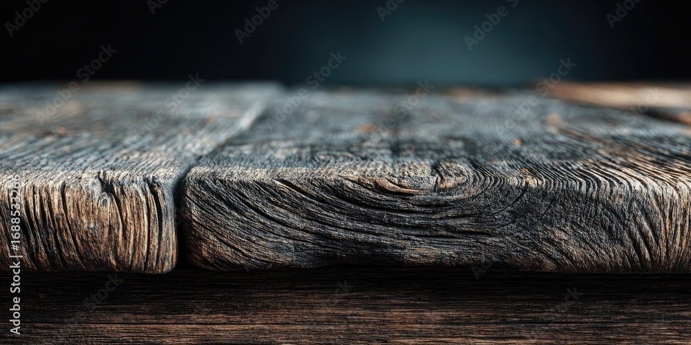 Fototapeta premium Close-up of weathered wooden planks