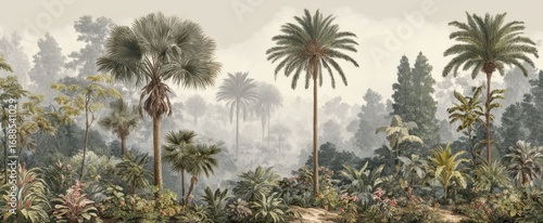 Misty Tropical Forest Landscape (1)