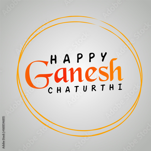 Design vector Happy Ganesh Chaturthi Festive Celebration