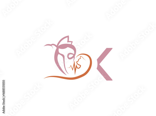 ector logo design for veterinary care and pet shop featuring a stylized cat and dog with a medical heartbeat line. Symbol of animal health, veterinary clinic, pet hospital, and pet care services. k