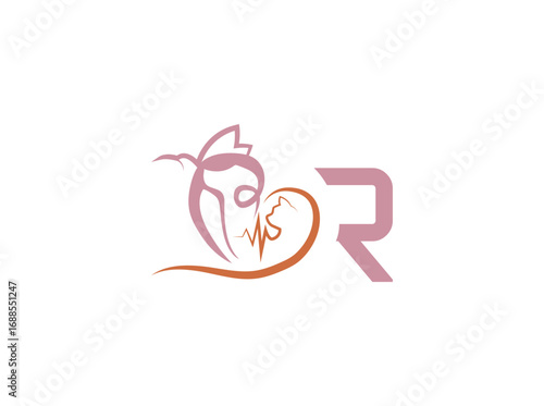 ector logo design for veterinary care and pet shop featuring a stylized cat and dog with a medical heartbeat line. Symbol of animal health, veterinary clinic, pet hospital, and pet care services. r